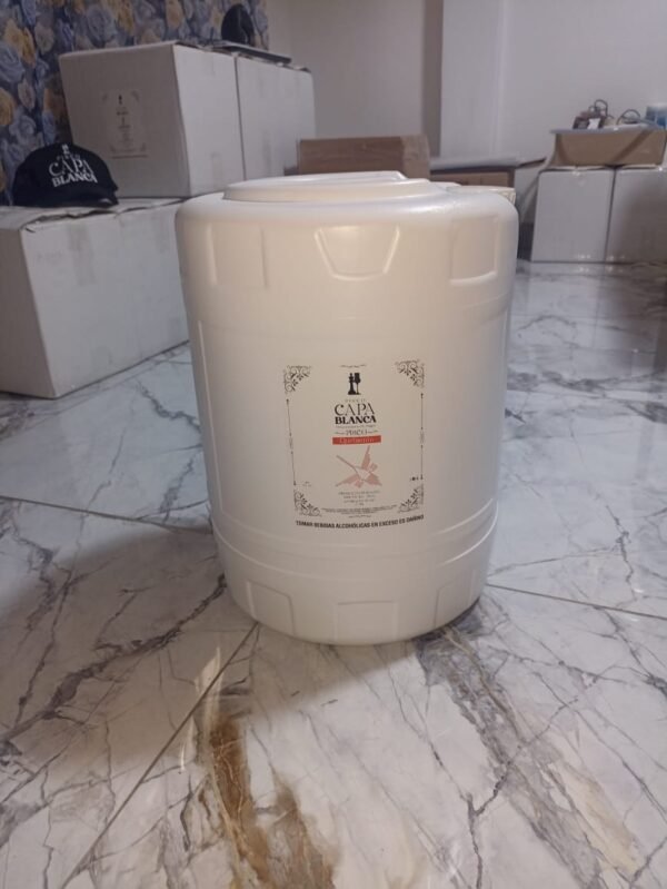 Bidón de Pisco Artesanal Capa Blanca de 20 litros